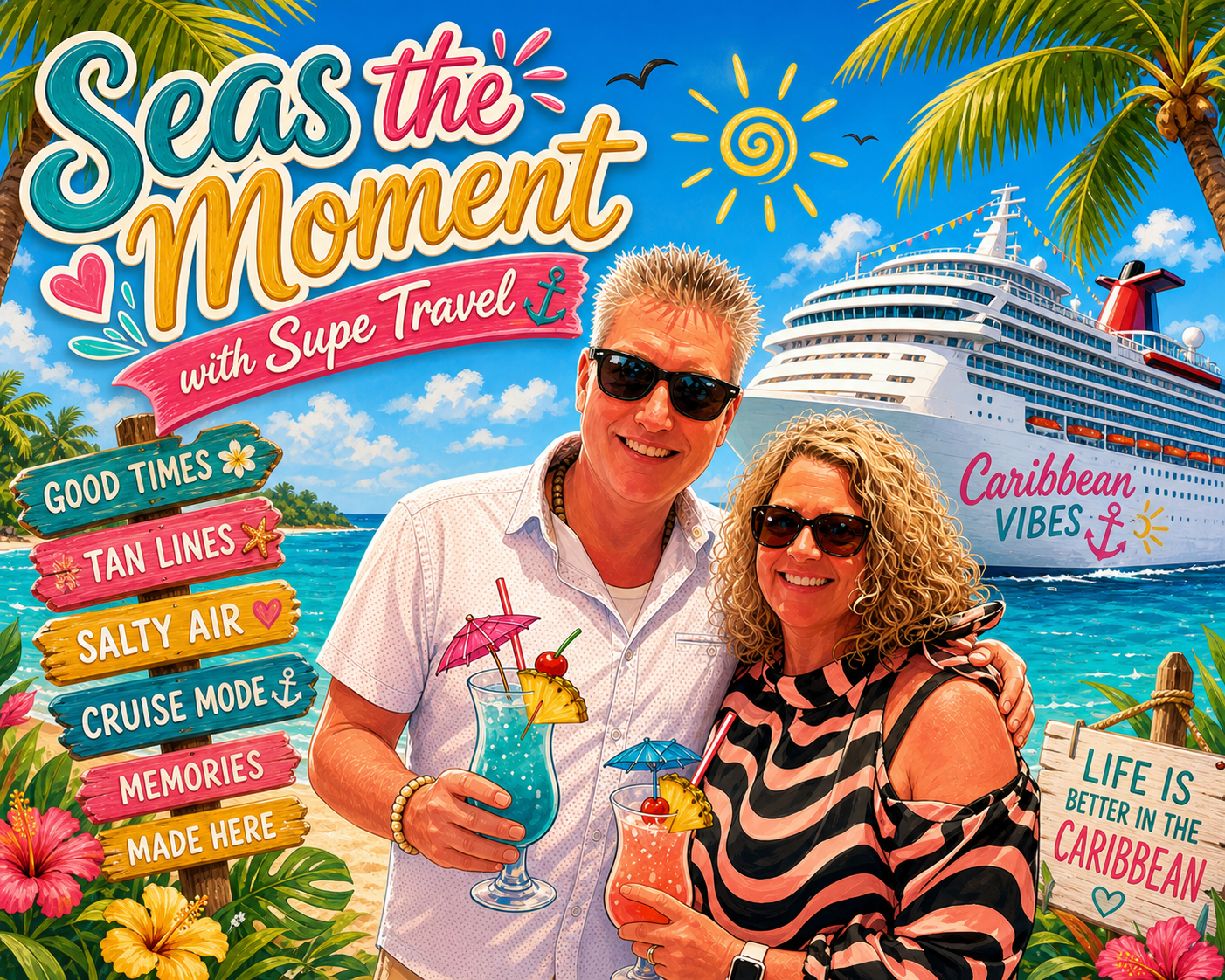 Seas the Moment Travel with Supe logo